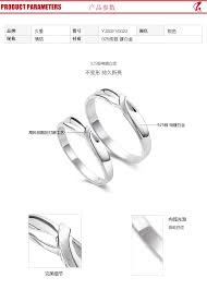 Perfect 925 Sterling Silver Plating Platinum Couple Rings