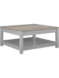 4.5 out of 5 stars. Ameriwood Home Carver Coffee Table Square 17 H X 35 W X 35 D Weathered Oakgray Office Depot