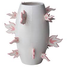 Ana Rod Pop Handmade White Pink Flamed Ceramic Vase Spain 2019 In 2020 Modern Ceramics Pink Vase Ceramic Vase