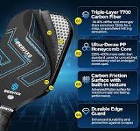 Juego De 2 Palas De Pickleball Aprobadas Por Usapa T700 De F