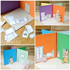 A cartoon character, pictures of the food, obnoxious text, and brig развернуть. Cereal Box To Foldable Doll S House Diy Perfect Take Along House Red Ted Art Make Crafting With Kids Easy Fun