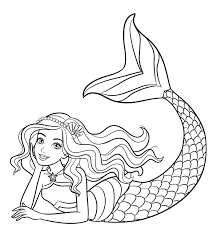 Funny barbie coloring page for kids. Mermaid Coloring Sheets Beautiful Barbie Pages Youloveit Sgering 1584550156 Pages27 Little Mermaid Coloring Pages Unicorn Coloring Pages Dolphin Coloring Pages
