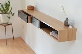Mesa Consola Roble Blanco Estante Flotante Etsy Oak Shelves Shelves Furniture