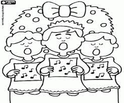 Aula di musica schizzi d'arte bambine ai primi passi routine della scuola. Coro Di Bambini E Canti Di Natale Da Colorare E Stampare