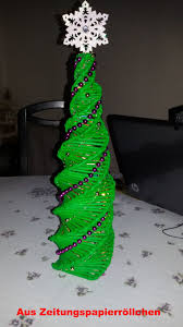 Aus Zeitungsrollchen Basteln Bastelarbeiten Weihnachten