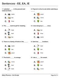 Phonics Third Grade Ee Ea And Ie Series Phonics Third Grade 2nd Grade Ela