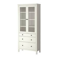 Hemnes Glass Door Cabinet With 3 Drawers White Stain 35 3 8x77 1 2 Ikea Glass Cabinet Doors Ikea Dining Hemnes