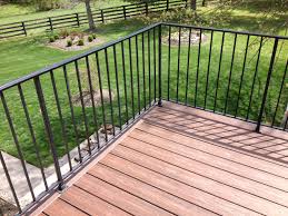 Stair spindles are essential to keeping you railing safe as well as supporting. Pin By Deckadent Designs On Trex Transcends Decks Outdoor Stair Railing Metal Deck Railing Patio Railing