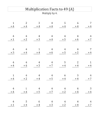 4 times table worksheets printable activity shelter