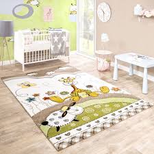 Kinderteppich Baby Giraffe Pastelltone Beige Kinder Teppiche Teppich Kinderzimmer Babyzimmer Wandgestaltung Wandgestaltung Kinderzimmer