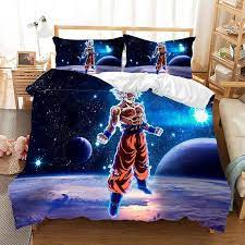 Vous glisser dans votre lit pour bénéficier d'un repos bien mérité sous votre couette douillette ! Housse De Couette Et Taies Rure De Lit Dragon Ball Z Anime Avec Housse De Couette Dragon Ball Super Manga Anime Et Taie D Oreill272 Cdiscount Maison