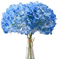 Maybe you would like to learn more about one of these? Amazon Com Aviviho Blue Hydrangea Silk Flowers Heads Pack Of 10 Full Hydrangea Flowers Artificial With Stems For Wedding Home Party Shop Baby Shower Decor Home Kitchen