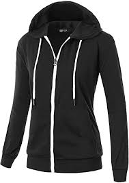 Givon Womens Comfortable Long Sleeve Lightweight Zip Up Hoodie With Kanga Pocket Xs 4xl At Amazon Women S Clothing Store