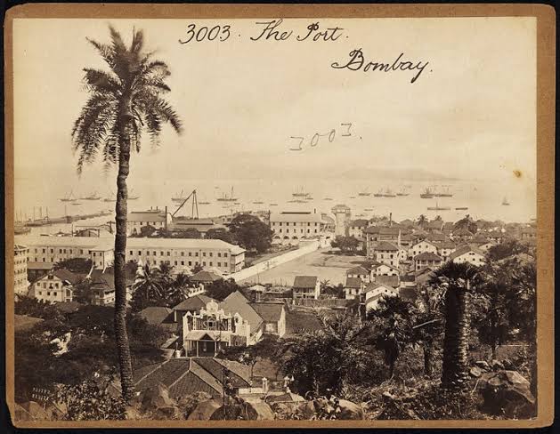 The Port of Bombay taken in between 1850 and 1890