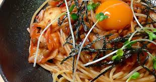 簡単 絶品 納豆キムチパスタ by ayachin レシピ キムチ パスタ レシピ キムチ納豆