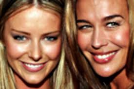 Megan Gale, Jennifer Hawkins in bikini battle