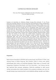 Format tersebut berisikan nama perusahaan, nama laporan dan periode laporan. Pdf Laporan Kaunseling Kes Klien
