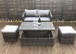 Outdoor garden dining furniture uk. Compact Rattan Bistro Balcony Outdoor Garden Patio Coffee Dining Table Set Lodge Furniture Uk