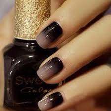 Black and white ombre nails. Matte Maroon And Black Ombre Nails Matte