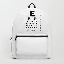 Eye Test Chart Backpack By Homestead