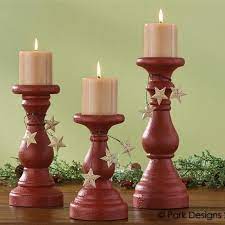 Browse a variety of housewares, furniture and decor. Blackstone Pillar Candle Holders Red Set Of 3 Candle Holders Wood Turned Candle Holders Candles