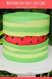 Watermelon Fault Line Cake Free Cake Decorating Video Tutorial Summer Cakes Cake Cake Decorating Videos