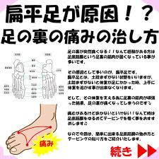 扁平足が原因 足の裏の痛みの治し方 お腹の脂肪を落とす 扁平足 治す
