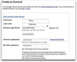 How To Create Gmail Account Accounting Gmail First Names