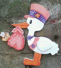 La Ciguena Para Baby Shower Ciguenas Baby Shower Tarjetas