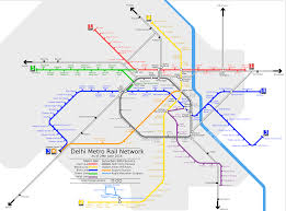 Delhi Metro Route Map From Maps Best Gallery Transportation