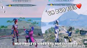 En concreto, se trata de un battle royale gratuito para dispositivos móviles donde los jugadores participan en batallas que duran aproximadamente diez minutos contra otros 49 usuarios. Un Duo Fiel Free Fire Etiqueta A Tu Duo Fiel Youtube