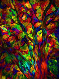 Canvas Wall Artstained Glass