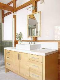 Bite size w/ maple & double vanilla by modist brewing co. Nature Inspired Bathroom Makeovers Bathroom Vanity Bathroom Vanity Cabinets Maple Bathroom Vanity