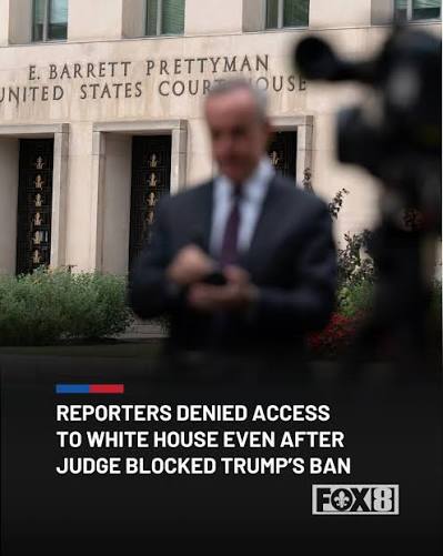 CNN, MS NOW, and Politico reporters were blocked from the White House early Thursday after a judge ordered that their access be restored. More ⤵️
