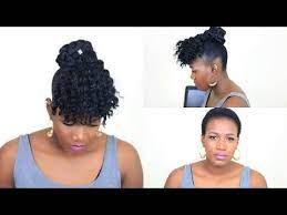 Faux Crochet Bangs On Short Natural Hair No Cornrows No Braids Youtube Natural Hair Styles Short Natural Hair Styles Hair Styles