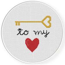 Maybe you would like to learn more about one of these? Key To My Heart Cross Stitch Pattern Daily Cross Stitch