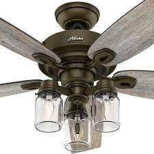 Hunter had established an outstanding reputation. Hunter Crown Canyon 52 In Indoor Regal Bronze Ceiling Fan With Light 53331 The Home Depot Bronze Ceiling Fan Farmhouse Ceiling Fan Rustic Ceiling Fan