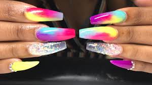 The scientific fact is that acrylic nails do not damage your natural nails. Here S All The Inspo You Need To Slay The Rainbow Nails