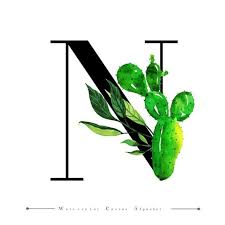 Alphabet Letter N Con Acuarela Cactus Y Hojas De Fondo Acuarela Color Floral Png Y Vector Para Descargar Gratis Pngtree Fondos De Cactus Letra N Pintura De Cactus