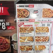 Use this menu information as a guideline, but please be. Pizza Hut Delivery Bukit Gambir 1 Tip
