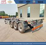 Factory price 40ft 3-Axle skeleton semi-trailer for ...