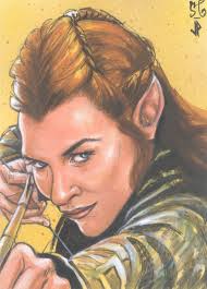 Tauriel, in David Jaromnak's Middle Earth Art Comic Art Gallery Room