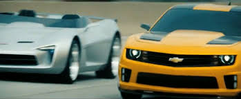 Transformers 5's bumblebee camaro, barricade mustang and optimus prime filmed up close. Video Find Chevrolet Capitalizes On Transformers Movie