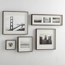 Brushed Antique Bronze 5x7 Frame Crate And Barrel Frames On Wall Gallery Wall Modern Gallery Wall