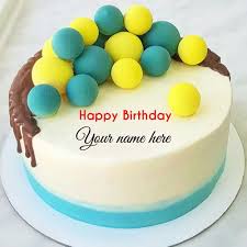 Birthday Wishes With Name Write Name On Yummy Birthday Cake Birthday Cake For Brother With Name Vanilla Fla Birthday Wishes Cake Birthday Wishes For Brother Happy Birthday Wishes Cake