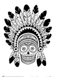 Motifs de tête de mort. Coloriage Tetes De Mort Du Mexique Sur Hugolescargot Com