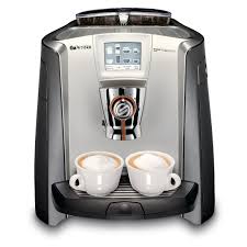 The patented cappuccino system rotates 180 degrees to allow for any size milk container. Saeco Primea Touch