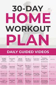 30 Day Home Workout Plan For Women Nourish Move Love In 2020 At Home Workout Plan At Home Workouts Workout Plan For Women