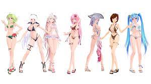 MMD Model Pack: TDA Summer Models by K-Manoc1 on DeviantArt