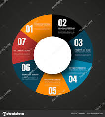 Wheel Chart With Place For Text Stock Vector